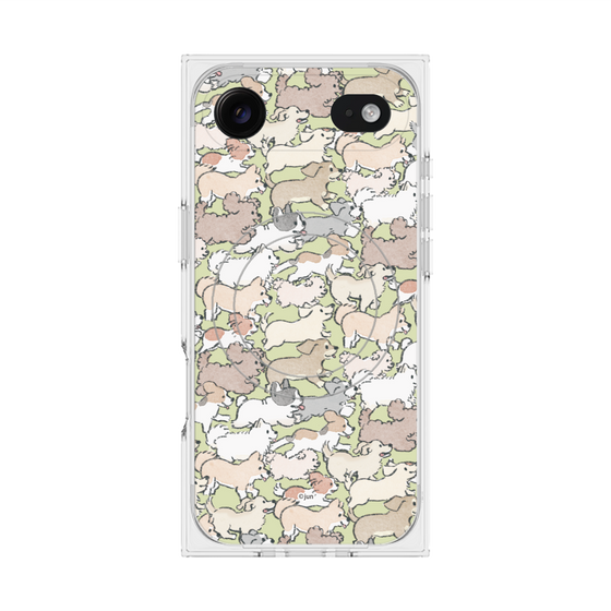 Premium Square Case with MagSafe［ Hello, It's Dog - Full of Dogs ］