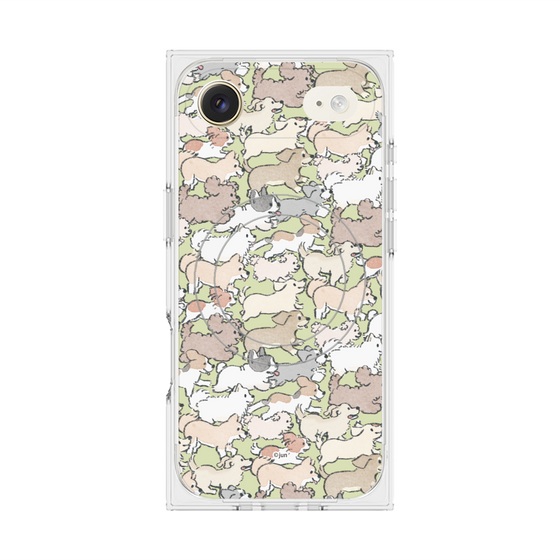 Premium Square Case with MagSafe［ Hello, It's Dog - Full of Dogs ］