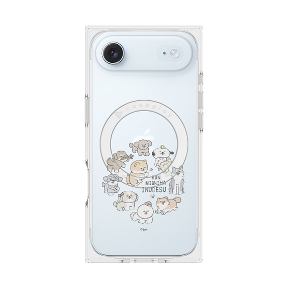 Premium Square Case with MagSafe［ Hello, It's Dog - All Together - Clear ］