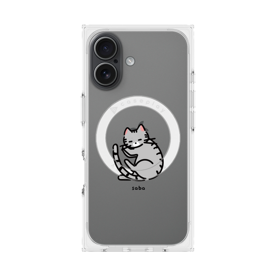 Premium Square Case with MagSafe［ Original - CASEPLAY Cat - Saba ］