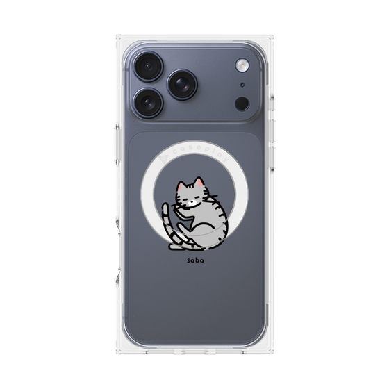 Premium Square Case with MagSafe［ Original - CASEPLAY Cat - Saba ］