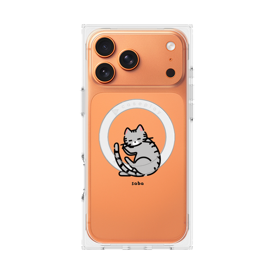 Premium Square Case with MagSafe［ Original - CASEPLAY Cat - Saba ］