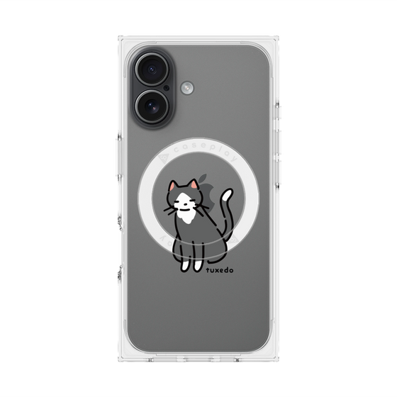 Premium Square Case with MagSafe［ Original - CASEPLAY Cat - tuxedo ］