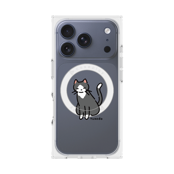 Premium Square Case with MagSafe［ Original - CASEPLAY Cat - tuxedo ］