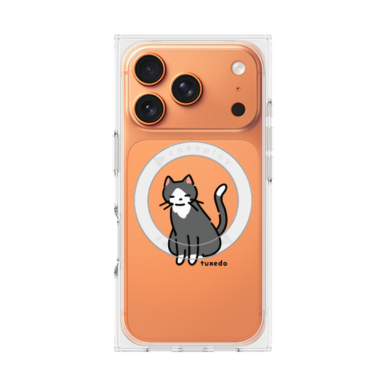 Premium Square Case with MagSafe［ Original - CASEPLAY Cat - tuxedo ］