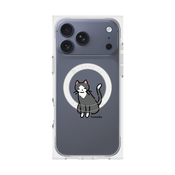 Premium Square Case with MagSafe［ Original - CASEPLAY Cat - tuxedo ］
