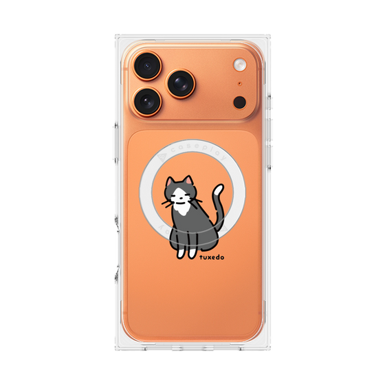 Premium Square Case with MagSafe［ Original - CASEPLAY Cat - tuxedo ］