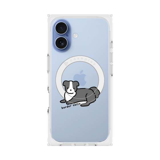 Premium Square Case with MagSafe［ Original - CASEPLAY Dog - border collie ］