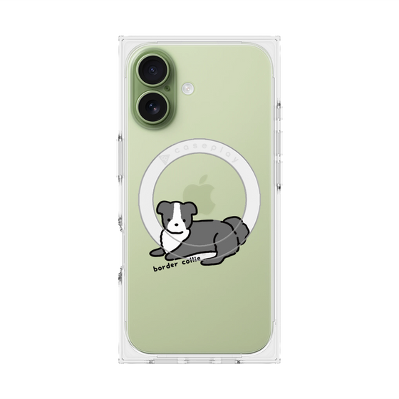Premium Square Case with MagSafe［ Original - CASEPLAY Dog - border collie ］
