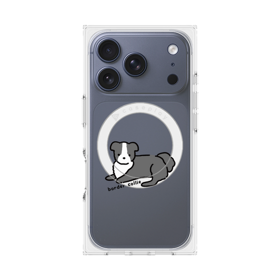 Premium Square Case with MagSafe［ Original - CASEPLAY Dog - border collie ］
