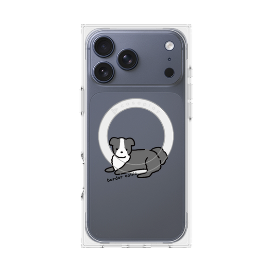 Premium Square Case with MagSafe［ Original - CASEPLAY Dog - border collie ］