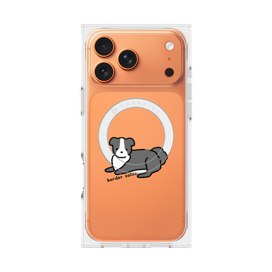 Premium Square Case with MagSafe［ Original - CASEPLAY Dog - border collie ］
