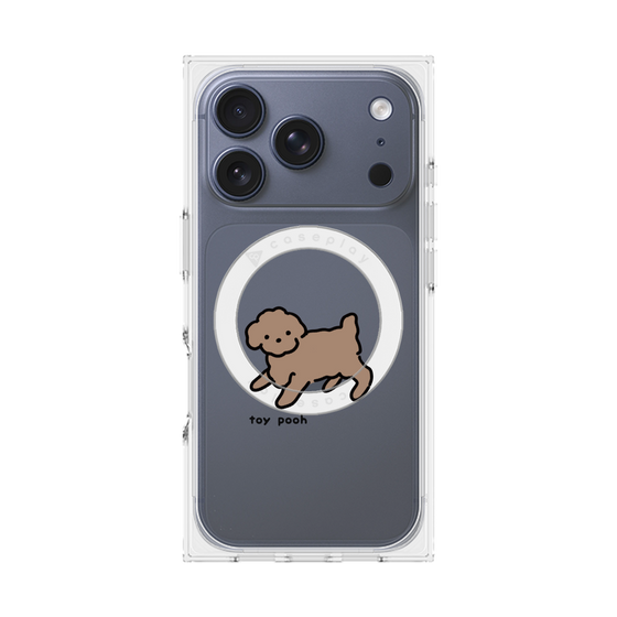Premium Square Case with MagSafe［ Original - CASEPLAY Dog - Toy Pooh ］