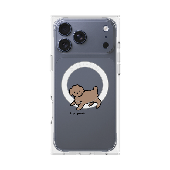Premium Square Case with MagSafe［ Original - CASEPLAY Dog - Toy Pooh ］