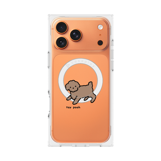 Premium Square Case with MagSafe［ Original - CASEPLAY Dog - Toy Pooh ］