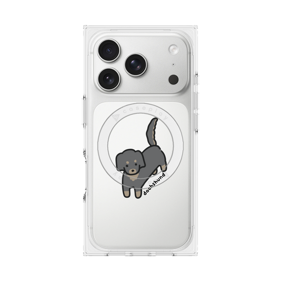 Premium Square Case with MagSafe［ Original - CASEPLAY Dog - Dachshund ］