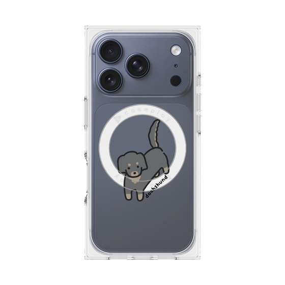 Premium Square Case with MagSafe［ Original - CASEPLAY Dog - Dachshund ］