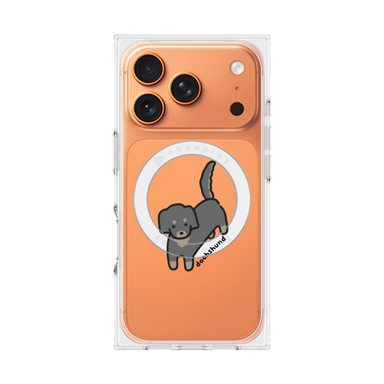 Premium Square Case with MagSafe［ Original - CASEPLAY Dog - Dachshund ］