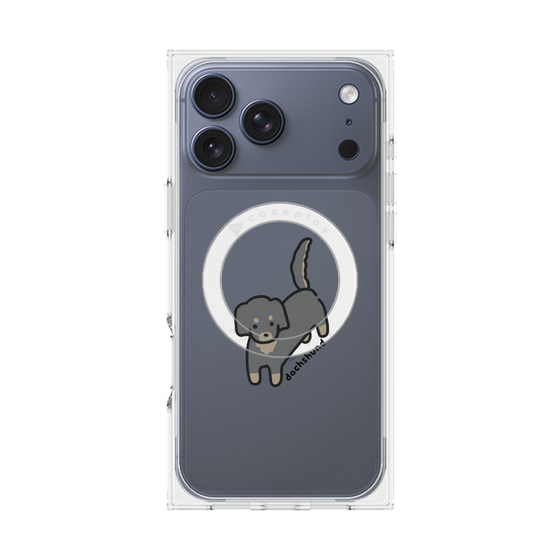 Premium Square Case with MagSafe［ Original - CASEPLAY Dog - Dachshund ］