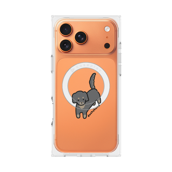 Premium Square Case with MagSafe［ Original - CASEPLAY Dog - Dachshund ］