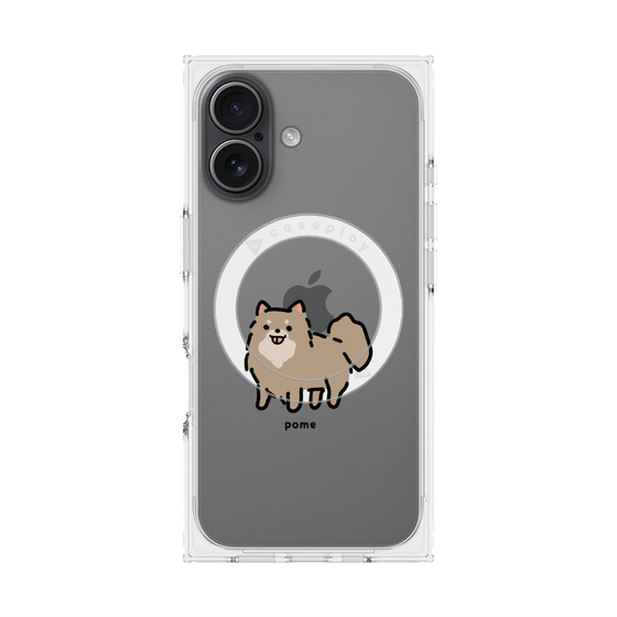 Premium Square Case with MagSafe［ Original - CASEPLAY Dog - Pome ］
