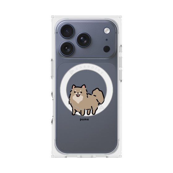 Premium Square Case with MagSafe［ Original - CASEPLAY Dog - Pome ］