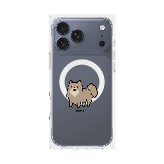 Premium Square Case with MagSafe［ Original - CASEPLAY Dog - Pome ］