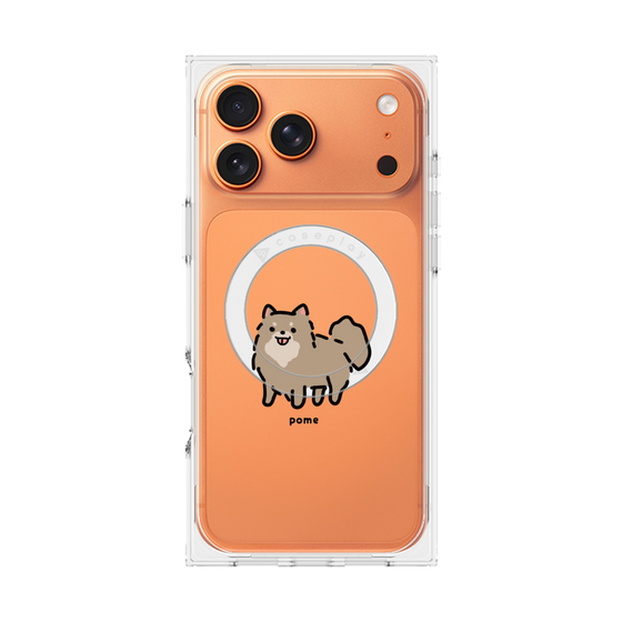 Premium Square Case with MagSafe［ Original - CASEPLAY Dog - Pome ］