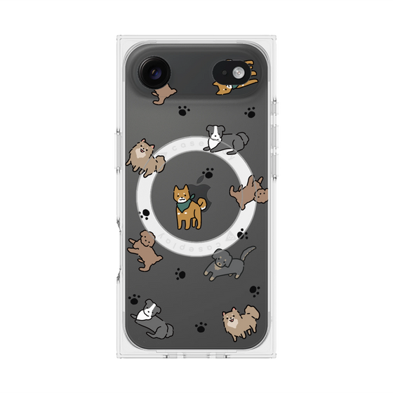 Premium Square Case with MagSafe［ Original - CASEPLAY Dog All-over Pattern - color ］