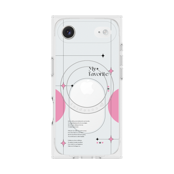 Premium Square Case with MagSafe［ Original - Instax Case - Pink ］