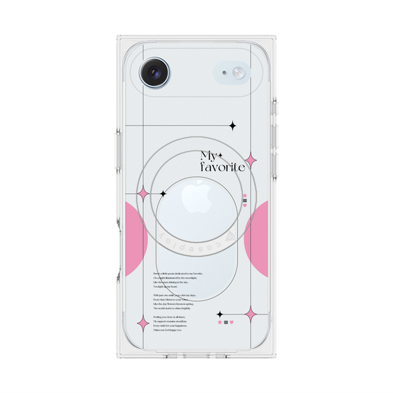 Premium Square Case with MagSafe［ Original - Instax Case - Pink ］