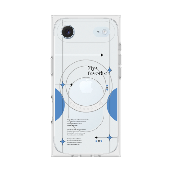 Premium Square Case with MagSafe［ Original - Instax Case - Blue ］