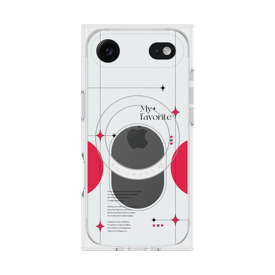 Premium Square Case with MagSafe［ Original - Instax Case - Red ］