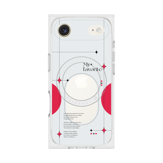 Premium Square Case with MagSafe［ Original - Instax Case - Red ］