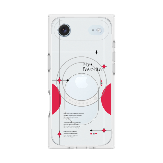 Premium Square Case with MagSafe［ Original - Instax Case - Red ］