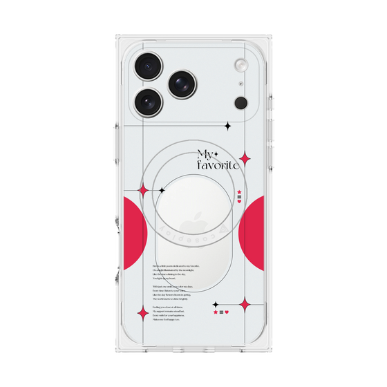 Premium Square Case with MagSafe［ Original - Instax Case - Red ］