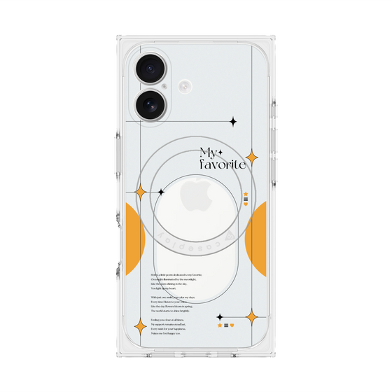 Premium Square Case with MagSafe［ Original - Instax Case - Orange ］