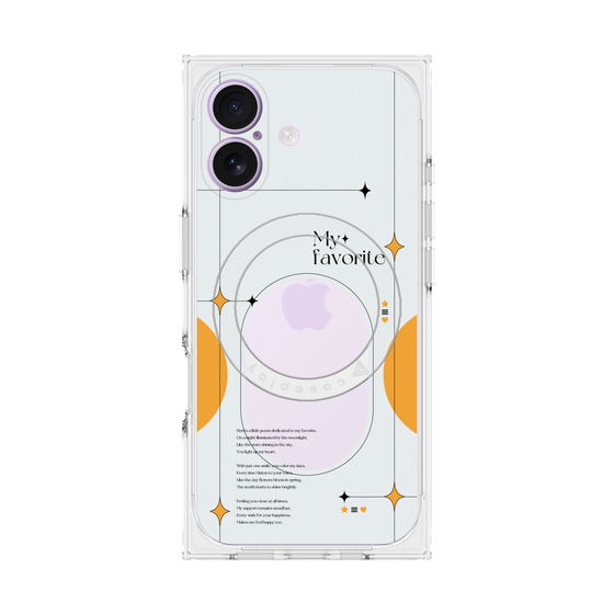 Premium Square Case with MagSafe［ Original - Instax Case - Orange ］