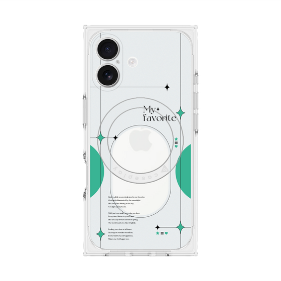 Premium Square Case with MagSafe［ Original - Instax Case - Green ］