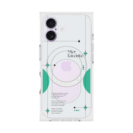 Premium Square Case with MagSafe［ Original - Instax Case - Green ］