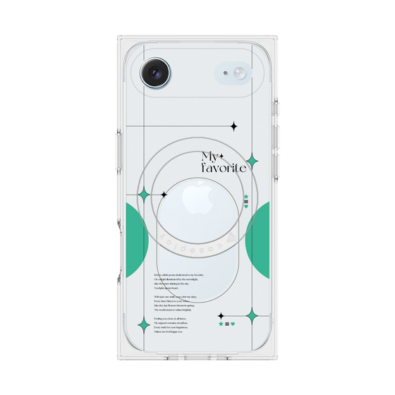 Premium Square Case with MagSafe［ Original - Instax Case - Green ］