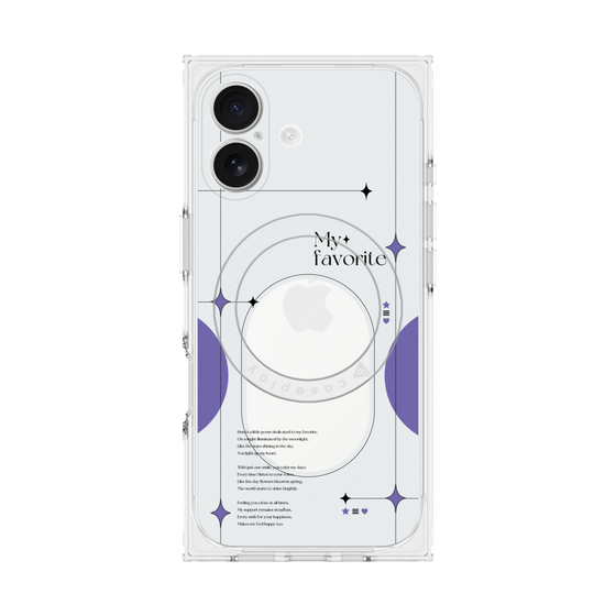 Premium Square Case with MagSafe［ Original - Instax Case - Purple ］