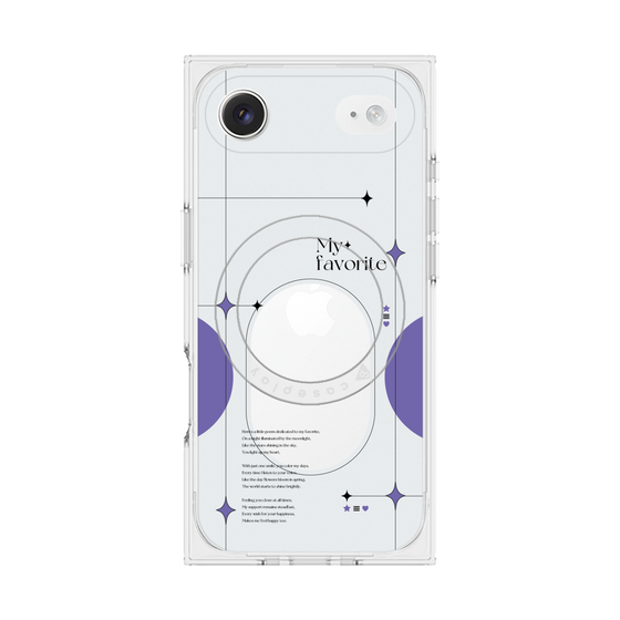 Premium Square Case with MagSafe［ Original - Instax Case - Purple ］