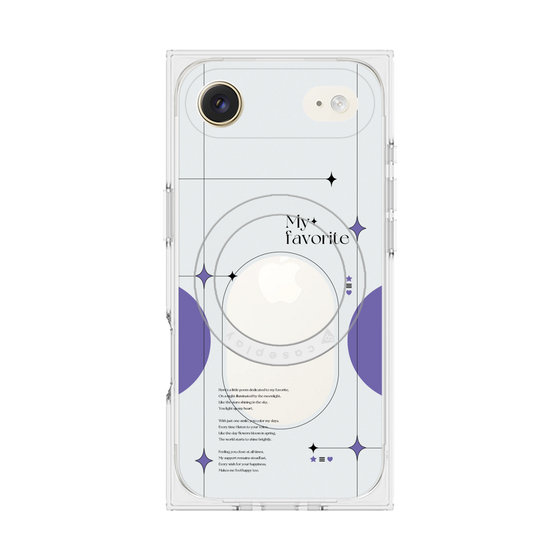 Premium Square Case with MagSafe［ Original - Instax Case - Purple ］