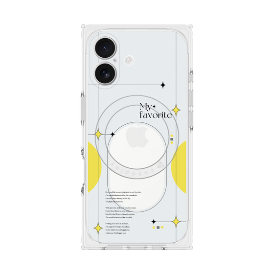 Premium Square Case with MagSafe［ Original - Instax Case - Yellow ］