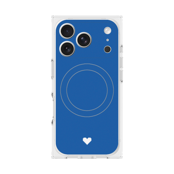 Premium Square Case with MagSafe［ Original - Favorite Color Heart - Blue ］
