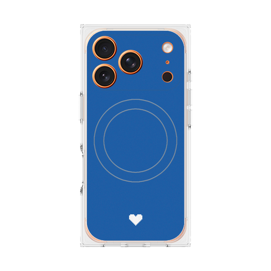 Premium Square Case with MagSafe［ Original - Favorite Color Heart - Blue ］
