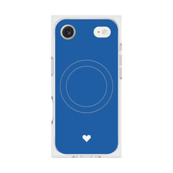 Premium Square Case with MagSafe［ Original - Favorite Color Heart - Blue ］