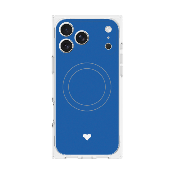 Premium Square Case with MagSafe［ Original - Favorite Color Heart - Blue ］