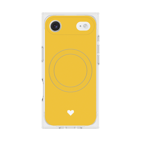 Premium Square Case with MagSafe［ Original - Favorite Color Heart - Yellow ］